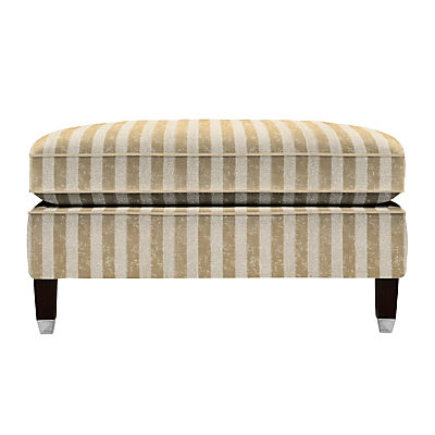 Duresta Grayson Footstool, Umber Leg Scirocco Stripe Champagne